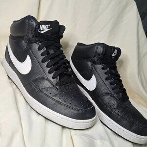 Nike Court Vision Mid Black/White Men's Size 8.5